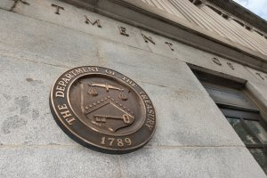 The Department of the Treasury building in Washington, DC